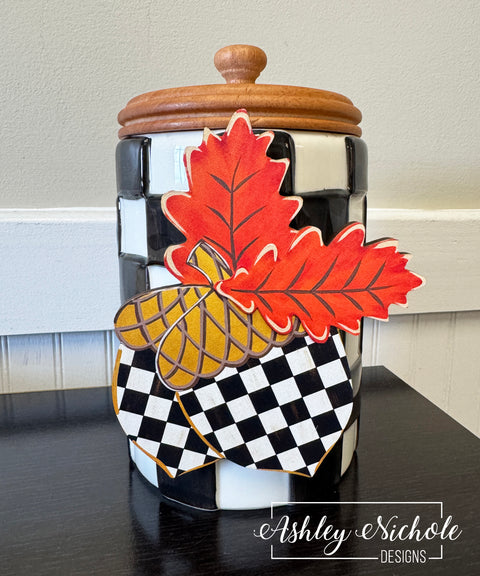Acorns & Leaves - Mini Piece (Magnet/Velcro)