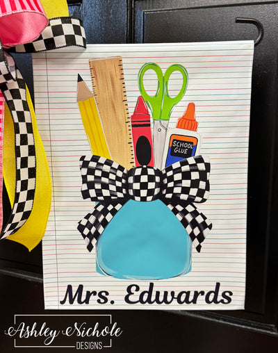 A Teacher's Cup of Possibilities - Vinyl Garden Flag
