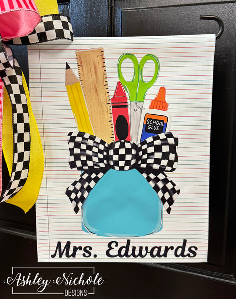 A Teacher's Cup of Possibilities - Vinyl Garden Flag