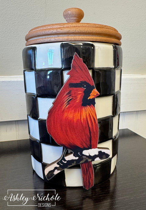 Winter Cardinal - Winter Mini Piece (Magnet/Velcro)