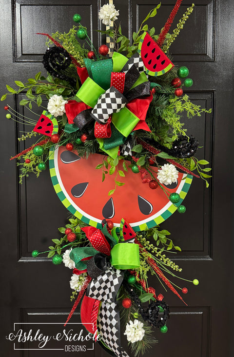 Watermelons on the Vine Teardrop Swag - 36"