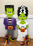 Frankenstein - Oversized - Halloween Door Hanger