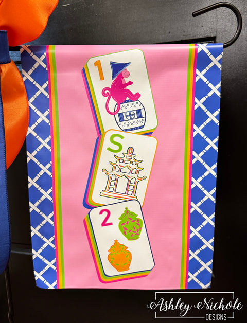 Mahjong Party Stack - Vinyl Garden Flag