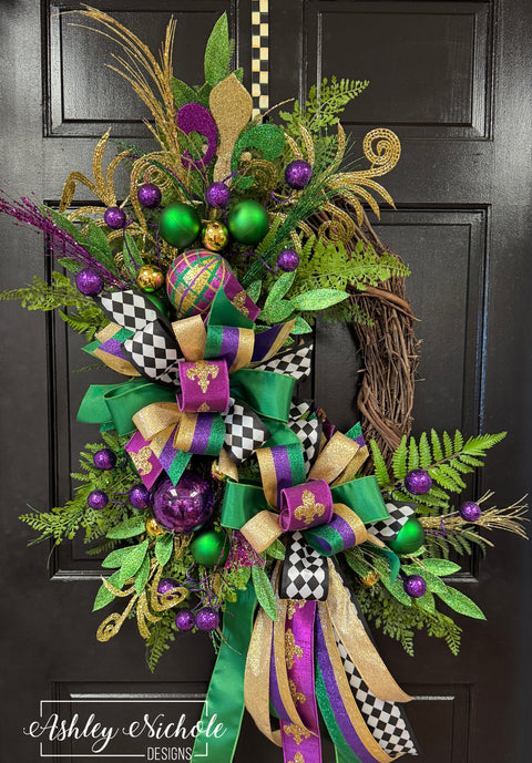 Mardi Gras Luxe Wreath