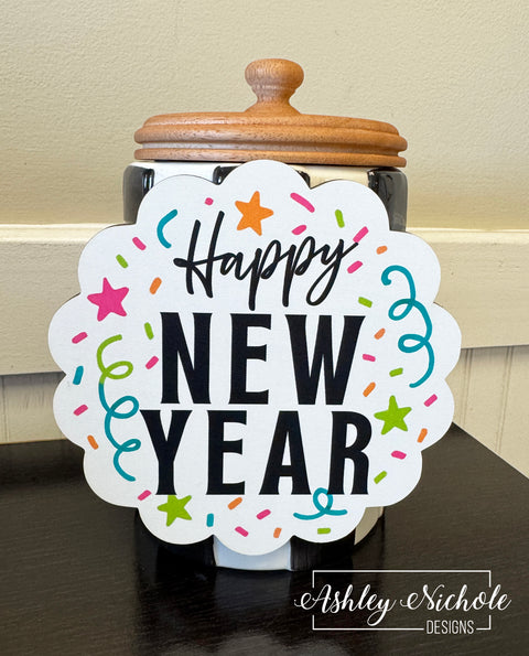 Colorful New Years - New Years Mini Piece (Magnet/Velcro)