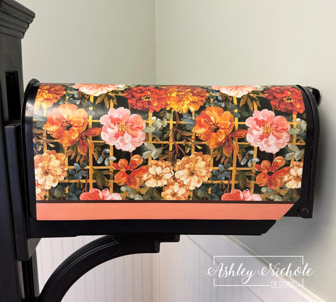 Autumn Bloom - Magnetic Vinyl Mailbox Cover
