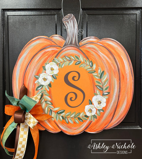 Laurel Pumpkin - Door Hanger - (UV Printed)