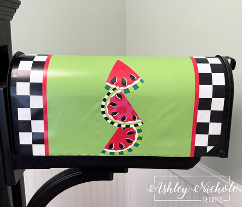 Watermelon Stack - Magnetic Vinyl Mailbox Cover