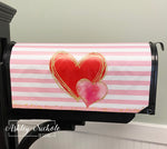 Glitter Heart - Magnetic Vinyl Mailbox Cover