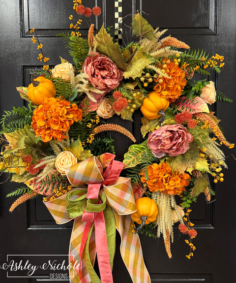 Autumn Orchard Round Wreath
