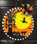 Spooky Halloween Night Door Hanger (UV Printed)