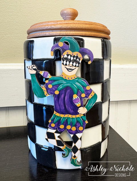 The Bourbon Street Jester Mardi Gras - Mini Piece (Magnet/Velcro)