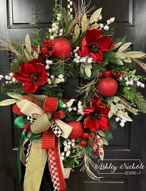 Christmas Magnolia - Full Round Wreath