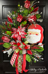 Santa Wreath - Old Time Christmas