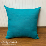 Outdoor Pillow - Peacock Blue