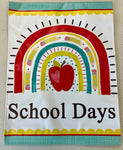 ** School Days Vinyl Garden Flag