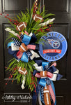 Professional Football Sign Wreath - CHOOSE from 26 TEAMS