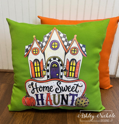 Custom Pillow - Home Sweet Haunt Outdoor Fabric