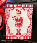 Nutcracker - Pink & Red Candy - Vinyl Garden Flag