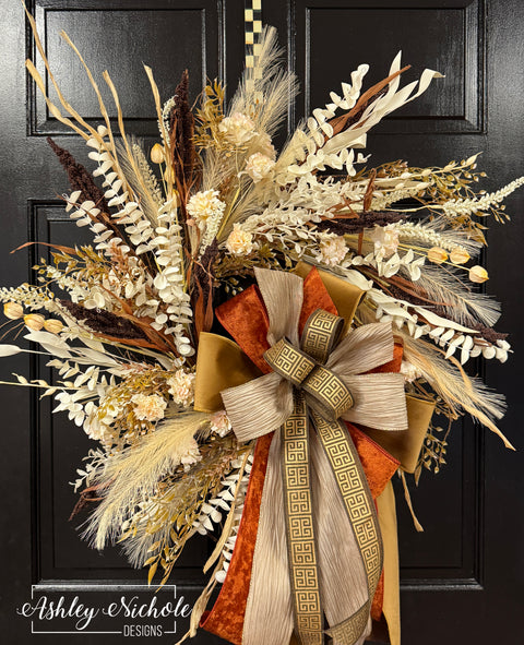 Fields of Fall Round Wreath