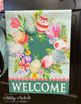 Egg-Stra Adorable Easter Garden Vinyl Flag