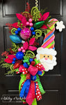 Santa - Colorful & Festive - Christmas Wreath