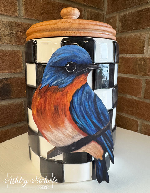 Garden Bluebird - Mini Piece (Magnet/Velcro)