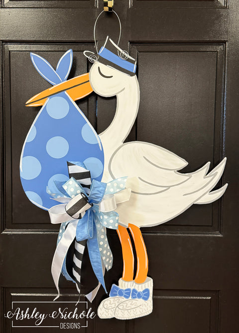 Special Delivery Stork - Boy - Door Hanger