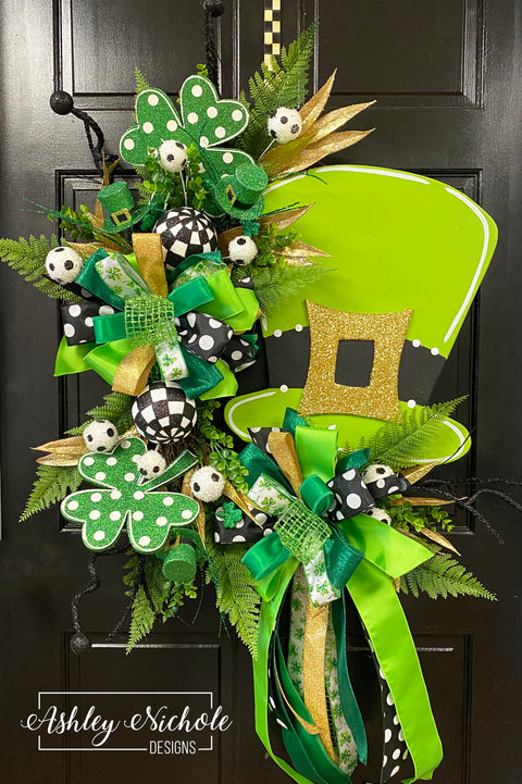 St. Patrick's Day Hat Wreath