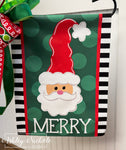 Santa - Tall Hat Traditional - Vinyl Garden Flag