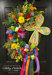 Abstract Cross Wreath - Colorful