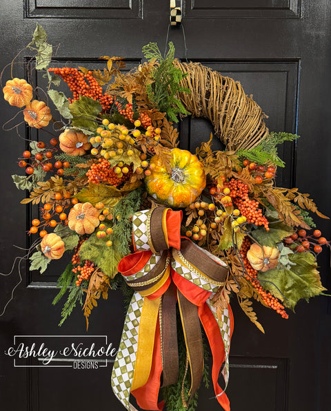 Harvest Heritage Vine Wrapped Wreath