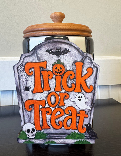 Trick or Treat Tombstone - Mini Piece (Magnet/Velcro)