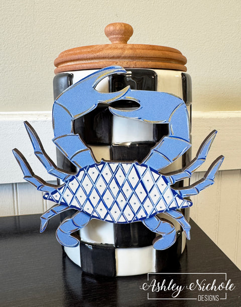 Chinoiserie Crab - Blue - Mini Piece (Magnet/Velcro)