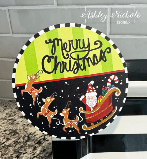 Santa's Christmas Eve - Christmas Mini Piece (Magnet/Velcro)