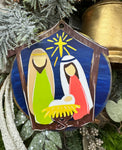 Nativity Scene - Wooden Christmas Ornament