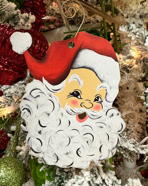 Santa Claus - Nostalgic - Wooden Christmas Ornament