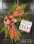"Let's Get Cray" Crawfish Wreath