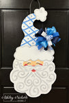 READY TO SHIP - Santa - Jolly St. Nick - CHINOISERIE Style - Door Hanger