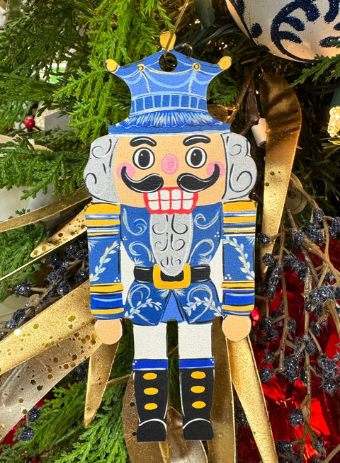 Nutcracker Chinoiserie  - Wooden Christmas Ornament