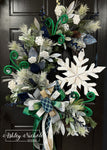 Festive Snowflake Winter Wreath