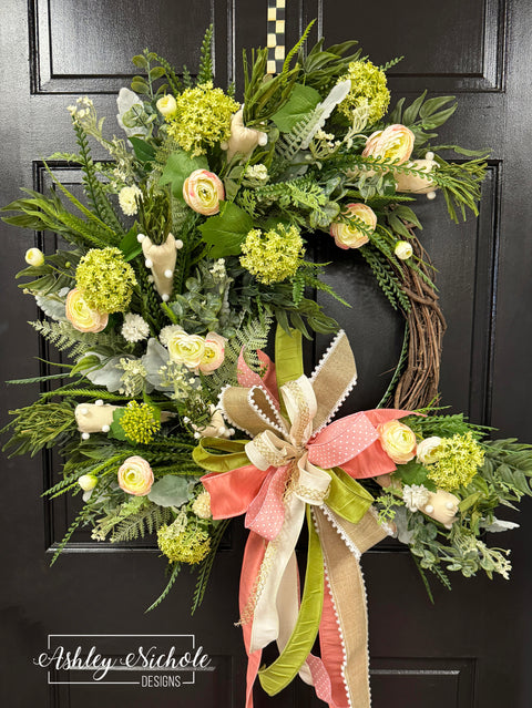 Blooming Carrot Garden Wreath