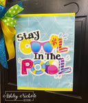 Stay Cool in the Pool Garden Vinyl Flag