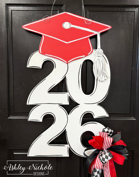 The Grad Stack - Door Hanger (Hand-Painted)