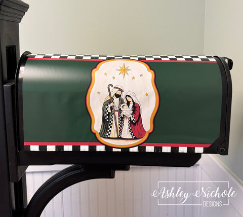 Star of Bethlehem Nativity - Magnetic Vinyl Mailbox Cover