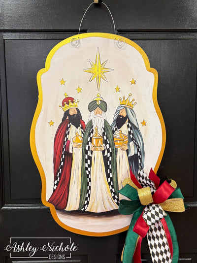 Star of Bethlehem Three Wise Men - Door Hanger (UV Printed)
