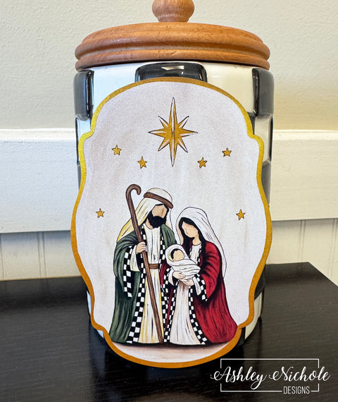Star of Bethlehem Nativity - Christmas Mini Piece (Magnet/Velcro)