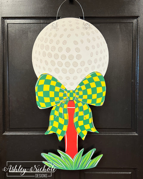 Tee Time on the Fairway - Golf - Door Hanger - (UV PRINTED)