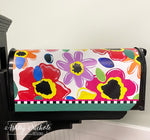 Bold & Bright Floral - Magnetic Vinyl Mailbox Cover