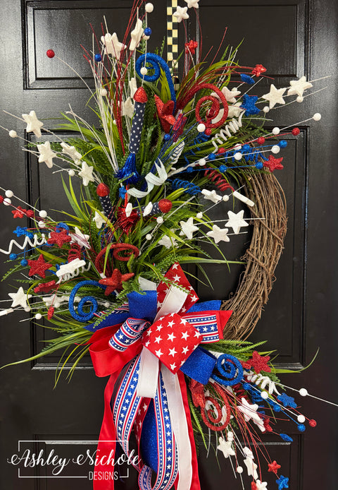 Patriotic Celebration Wreath